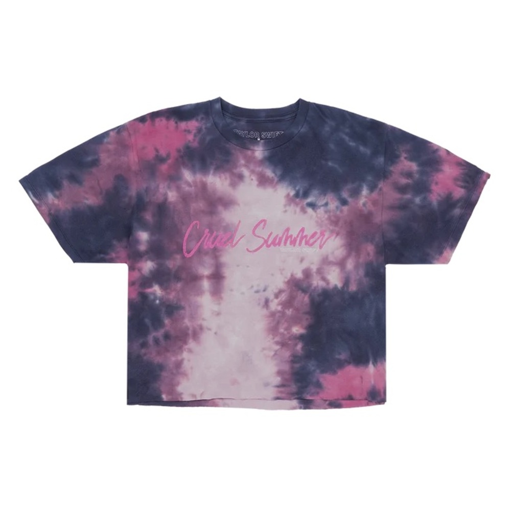 Cropped Tie-Dye Taylor Swift Cruel Summer Tee